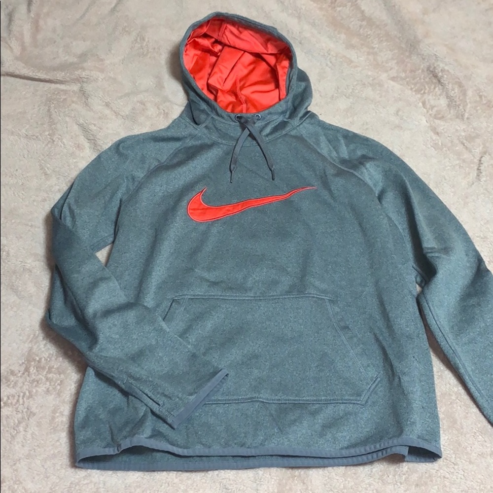 Grey and Pink Nike hoodie